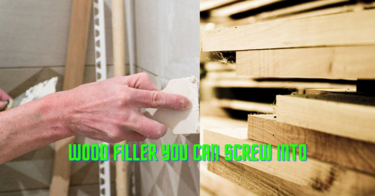 Wood Filler You Can Screw Into